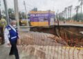 Reparación de socavón durará dos meses