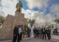 Rinden homenaje a Don Benito Juárez García, al  conmemorarse el 216 aniversario de su natalicio