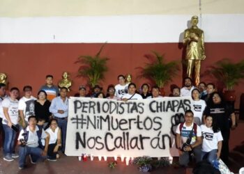 Desde Chiapas, más de 100 periodistas exigen justicia por asesinatos de colegas