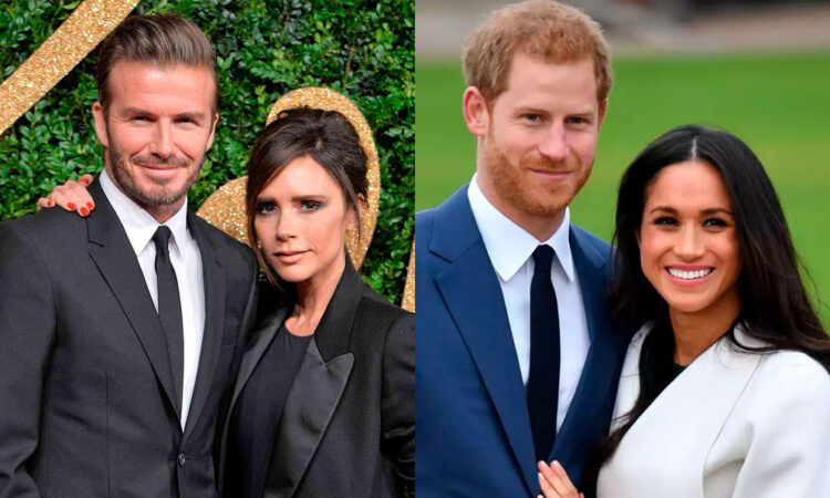 Los Beckham rompen amistad con el Príncipe Harry y Meghan Markle
