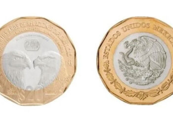 Ponen en circulación nueva moneda de veinte pesos