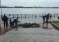 Guardia Estatal mantiene vigilancia tras desborde de Laguna del Carpintero