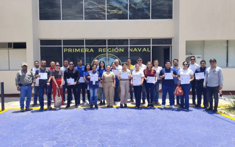 Capacitan a personal de la SEDUMA y PAUT para enfrentar derrames de hidrocarburos en zonas marinas