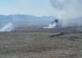 Atacan por aire incendio en Güémez, Tamaulipas