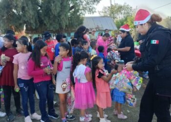 Con juguetes y convivencia, Guardia Estatal impulsa prevención social del delito en San Carlos