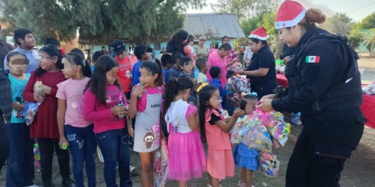 Con juguetes y convivencia, Guardia Estatal impulsa prevención social del delito en San Carlos